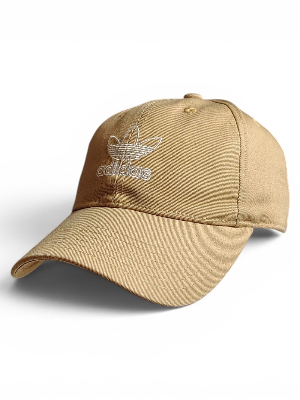 Adidas Trefoil Originals Relaxed Fit Strapback Adjustable Hat Cap Sand Tan OSFW